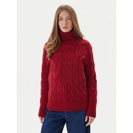 Tommy Hilfiger Golf WW0WW46791 Czerwony Regular Fit ze sklepu MODIVO w kategorii Swetry damskie - zdjęcie 186642198