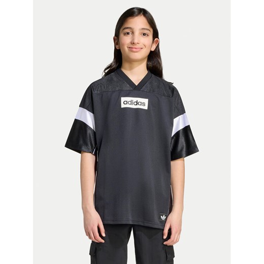 adidas T-Shirt Jersey JX3880 Czarny Loose Fit ze sklepu MODIVO w kategorii Bluzki dziewczęce - zdjęcie 186642255