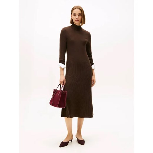 Tommy Hilfiger Wełniana sukienka MOCK-NK - id: TH255W000214O08 - marki Tommy Hilfiger - 186644269 Tommy Hilfiger Wełniana sukienka MOCK-NK ze sklepu Gomez Fashion Store w kategorii Sukienki - zdjęcie 186644269