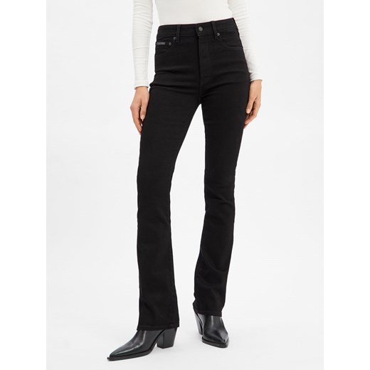 Calvin Klein Jeans Dżinsy ze stretchem Kobiety Jeansy czarny jednolity ze sklepu vangraaf w kategorii Jeansy damskie - zdjęcie 186645065