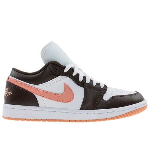 Buty damskie Nike Air Jordan 1 Low DC0774-182 - brązowo-białe ze sklepu streetstyle24.pl w kategorii Buty sportowe damskie - zdjęcie 186646076