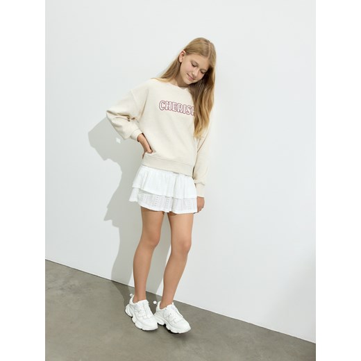 Reserved - Spódnico-szorty - biały ze sklepu Reserved w kategorii Spódnice dziewczęce - zdjęcie 186646339