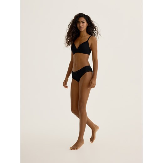 Reserved - Majtki typu hipster 3 pack - czarny ze sklepu Reserved w kategorii Majtki damskie - zdjęcie 186646358