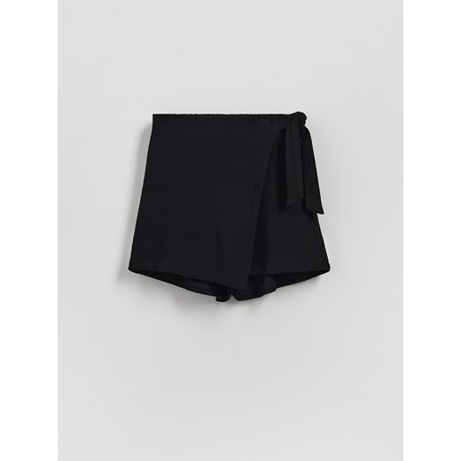 Reserved - Spódnico-szorty z zakładką - czarny ze sklepu Reserved w kategorii Spodenki dziewczęce - zdjęcie 186646419
