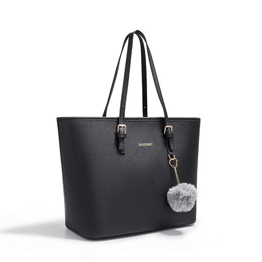 Modna torebka klasyczna damska na ramię miejska czarna ze sklepu butyolivier w kategorii Torby Shopper bag - zdjęcie 186646807