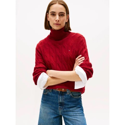 Tommy Hilfiger Wełniany golf | Loose fit ze sklepu Gomez Fashion Store w kategorii Swetry damskie - zdjęcie 186647006