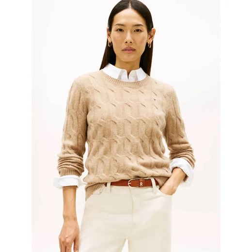 Tommy Hilfiger Wełniany sweter | Regular Fit ze sklepu Gomez Fashion Store w kategorii Swetry damskie - zdjęcie 186647027