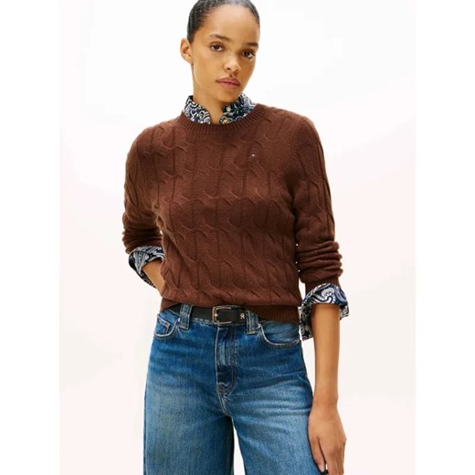 Tommy Hilfiger Wełniany sweter | Regular Fit ze sklepu Gomez Fashion Store w kategorii Swetry damskie - zdjęcie 186647028