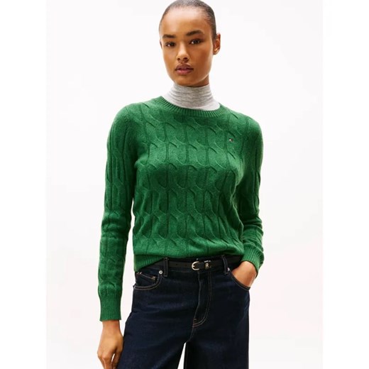 Tommy Hilfiger Wełniany sweter | Regular Fit ze sklepu Gomez Fashion Store w kategorii Swetry damskie - zdjęcie 186647029