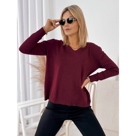 sweter artemis bordowy one size ze sklepu UBRA w kategorii Swetry damskie - zdjęcie 186648329