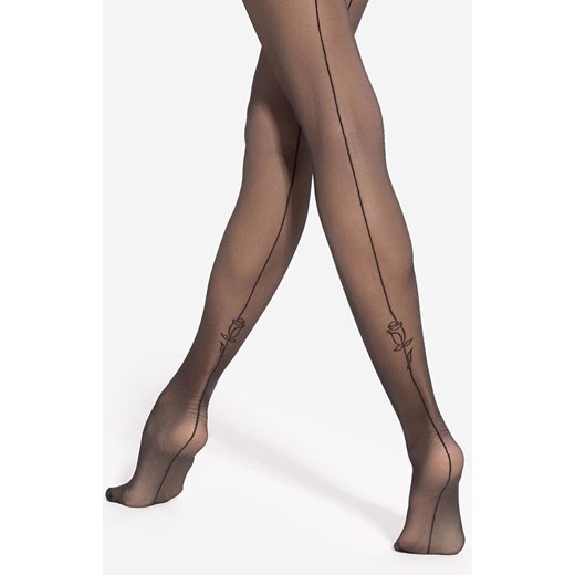 Gatta rajstopy damskie 20 DEN Art Tattoo wz.08, Kolor czarny, Rozmiar 2, Gatta ze sklepu Intymna w kategorii Rajstopy - zdjęcie 186649235