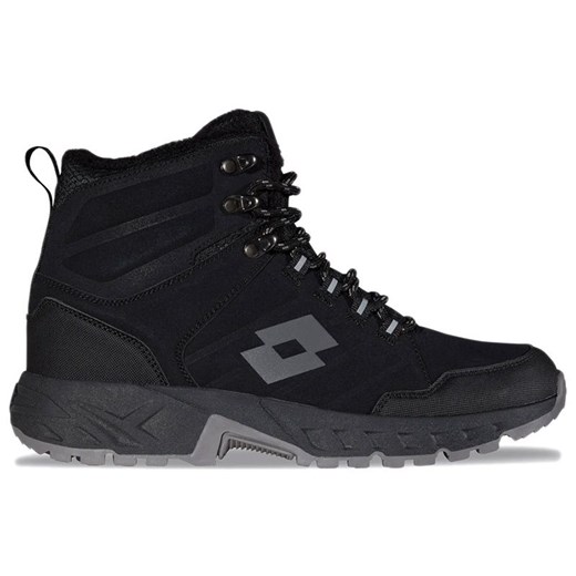 Buty męskie Lotto Ketcham Fur 2401210U-1116 - czarne ze sklepu streetstyle24.pl w kategorii Buty trekkingowe męskie - zdjęcie 186649689