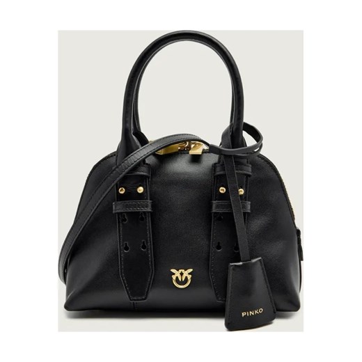 Pinko Skórzany kuferek BOWLING BAG ZIP MINI ze sklepu Gomez Fashion Store w kategorii Kuferki - zdjęcie 186649796