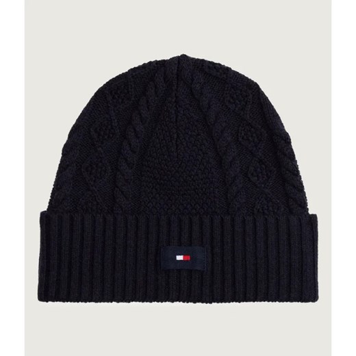 Tommy Hilfiger Wełniana czapka FLAG ze sklepu Gomez Fashion Store w kategorii Czapki zimowe męskie - zdjęcie 186649859