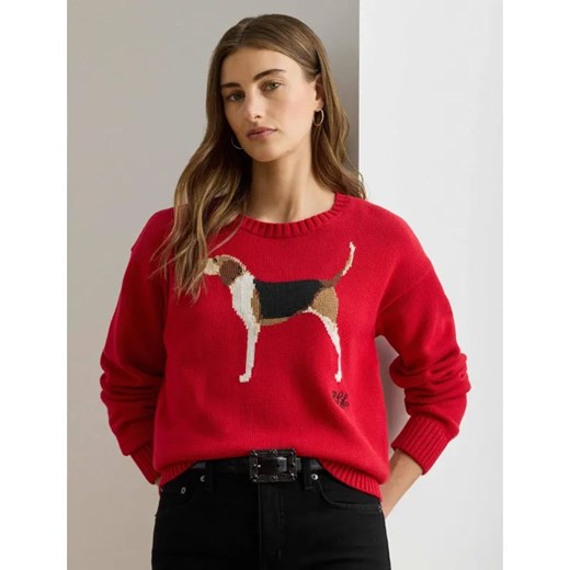 LAUREN RALPH LAUREN Sweter Foxhound Intarsia | Loose fit ze sklepu Gomez Fashion Store w kategorii Swetry damskie - zdjęcie 186649938