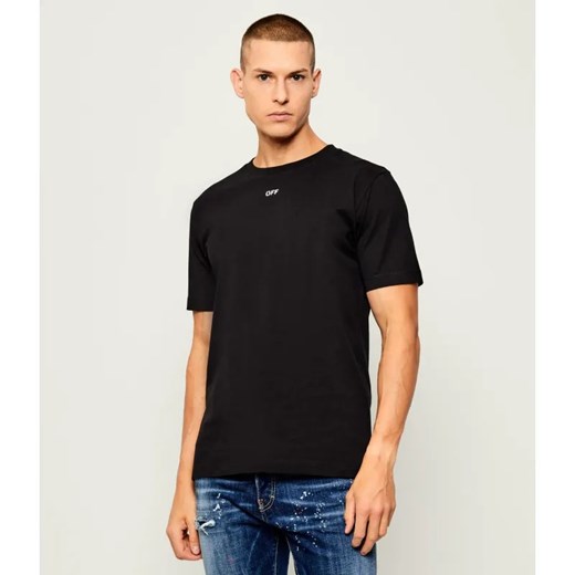 OFF-WHITE T-shirt BRUSH ARROW | Slim Fit ze sklepu Gomez Fashion Store w kategorii T-shirty męskie - zdjęcie 186649947