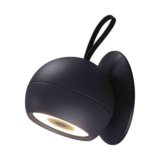lumisky Lampa zewnętrzna LED &quot;Orby&quot; w kolorze czarnym - Ø 11 x wys. 14,5 cm ze sklepu Limango Polska w kategorii Dekoracje i akcesoria ogrodowe - zdjęcie 186651055