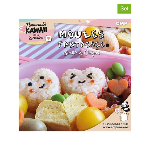 COOK CONCEPT Formy (2 szt.) w kolorze białym do sushi - 14,5 cm ze sklepu Limango Polska w kategorii Akcesoria kuchenne - zdjęcie 186651208