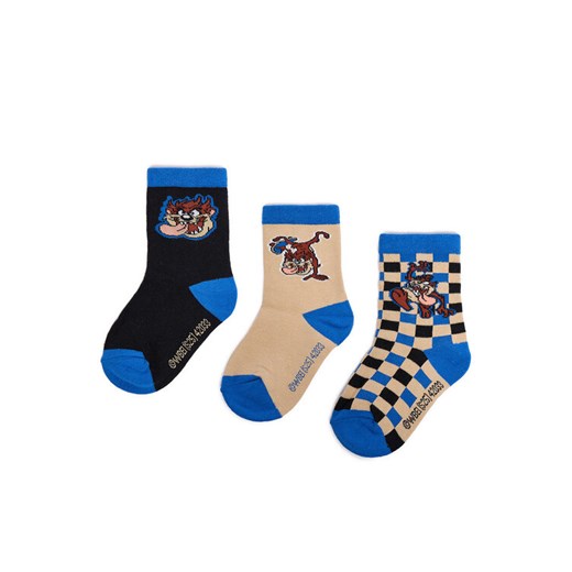 Skarpety długie Looney Tunes CEO-ACCCS-AW25-227WBLT(3-PACK) Beżowy ze sklepu eobuwie.pl w kategorii Skarpetki dziecięce - zdjęcie 186652447