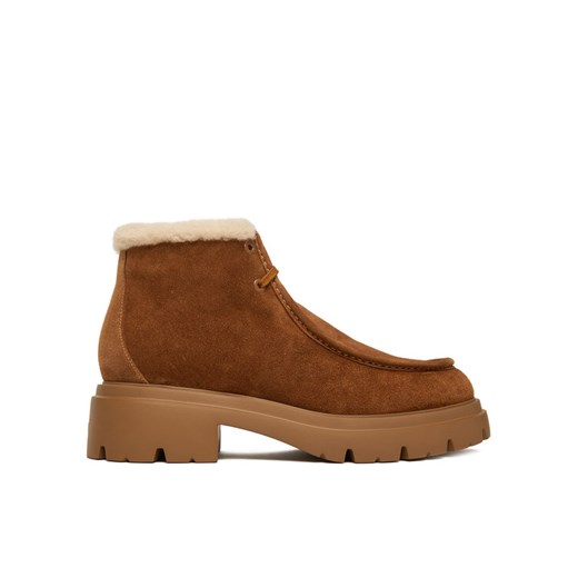 Botki Stuart Weitzman Hudson Shrling SM607 YHV Miedziany ze sklepu eobuwie.pl w kategorii Botki - zdjęcie 186652666