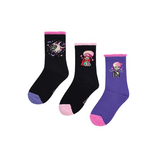 Skarpety krótkie NIGHTMARE BEFORE CHRISTMAS CEO-ACCCS-AW25-335NBC(3-PACK) Czarny ze sklepu eobuwie.pl w kategorii Skarpetki dziecięce - zdjęcie 186652769
