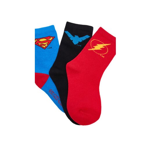 Skarpety długie Superman CEO-ACCCS-AW25-228WBDC(3-PACK) Czerwony Superman 34_36 eobuwie.pl