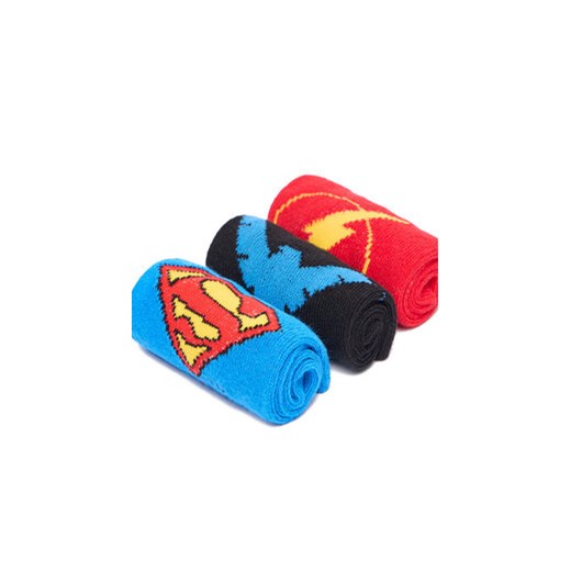 Skarpety długie Superman CEO-ACCCS-AW25-228WBDC(3-PACK) Czerwony Superman 31_33 eobuwie.pl