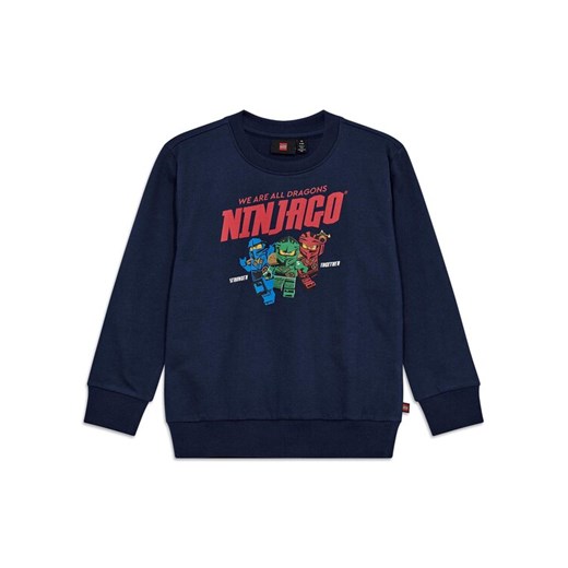 LEGO Bluza Ninjago 11010944 Granatowy Regular Fit ze sklepu MODIVO w kategorii Bluzy chłopięce - zdjęcie 186655165