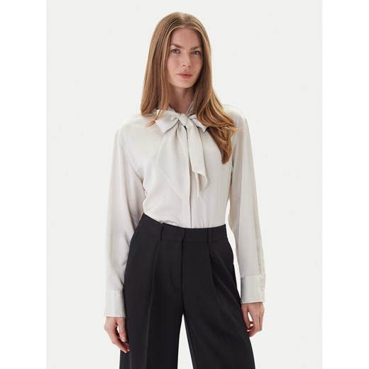 Calvin Klein Bluzka LV044D125G Beżowy Regular Fit ze sklepu MODIVO w kategorii Bluzki damskie - zdjęcie 186655207