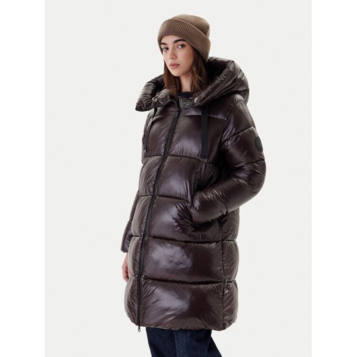 Save The Duck Płaszcz zimowy D45510W LOVE21 Brązowy Regular Fit ze sklepu MODIVO w kategorii Płaszcze damskie - zdjęcie 186655229