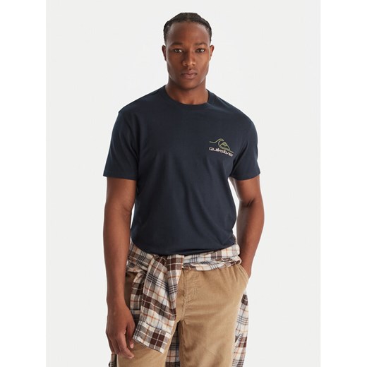 Quiksilver T-Shirt Light Waves SS EQYZT08175 Granatowy Comfort Fit ze sklepu MODIVO w kategorii T-shirty męskie - zdjęcie 186655287