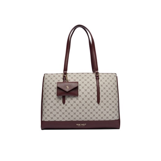 Nine West Torebka C-TANANA-KY253 Bordowy ze sklepu MODIVO w kategorii Torby Shopper bag - zdjęcie 186655397