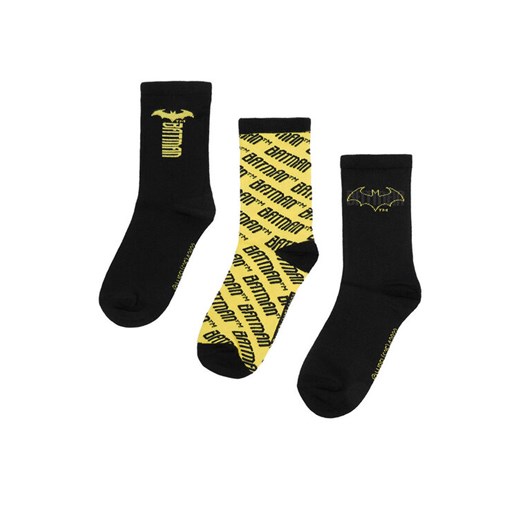 Batman Skarpety długie CEO-ACCCS-AW25-205WBBAT(3-PACK) Czarny ze sklepu MODIVO w kategorii Skarpetki dziecięce - zdjęcie 186655468