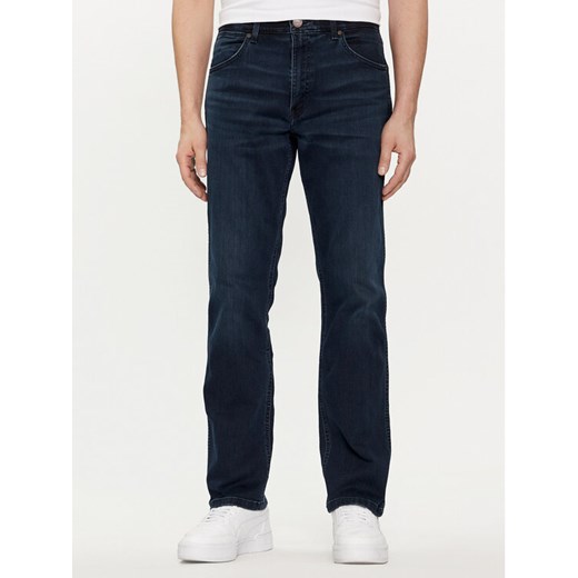 Wrangler Jeansy Greensboro 112350742 Granatowy Straight Fit ze sklepu MODIVO w kategorii Jeansy męskie - zdjęcie 186655547