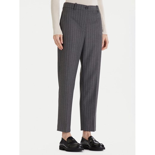 Tommy Hilfiger Chinosy WW0WW46704 Szary Regular Fit ze sklepu MODIVO w kategorii Spodnie damskie - zdjęcie 186655596