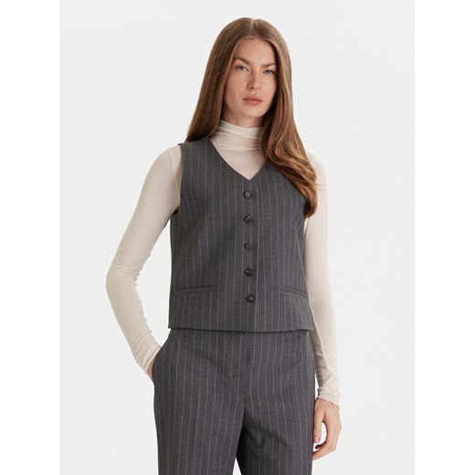 Tommy Hilfiger Kamizelka WW0WW46661 Szary Regular Fit ze sklepu MODIVO w kategorii Kamizelki damskie - zdjęcie 186655668