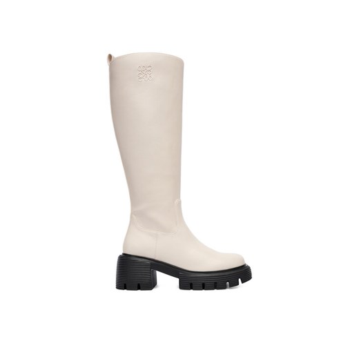Nine West Kozaki CEO-SUMAYA-01 Écru ze sklepu MODIVO w kategorii Kozaki damskie - zdjęcie 186655695