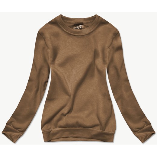 Bluza dresowa damska ze ściągaczami sepia (W01-158) ze sklepu goodlookin.pl w kategorii Bluzy damskie - zdjęcie 186658736