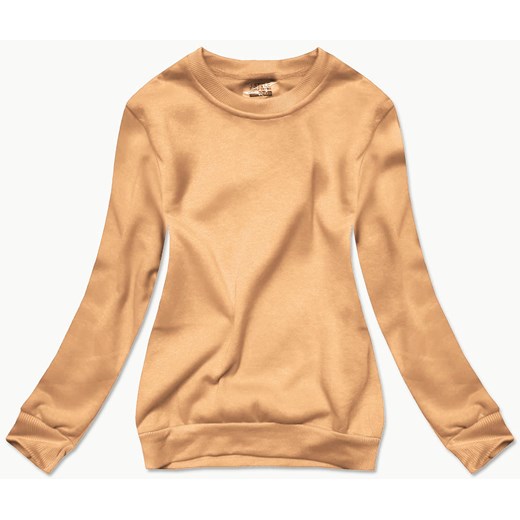 Bluza dresowa damska ze ściągaczami nude (W01-160) ze sklepu goodlookin.pl w kategorii Bluzy damskie - zdjęcie 186658737
