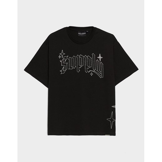 SUPPLY&amp;DEMAND T-SHIRT SHARD TEE BLK-BLK ze sklepu JD Sports  w kategorii T-shirty męskie - zdjęcie 186659586