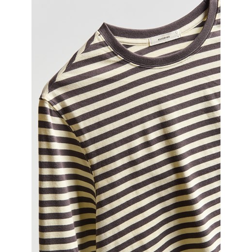 Reserved - Bawełniany longsleeve - wielobarwny Reserved S Reserved