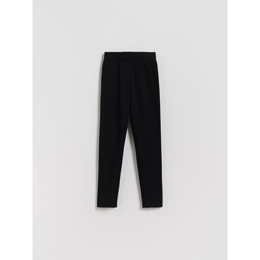 Reserved - Ocieplane legginsy - czarny ze sklepu Reserved w kategorii Spodnie dziewczęce - zdjęcie 186661158