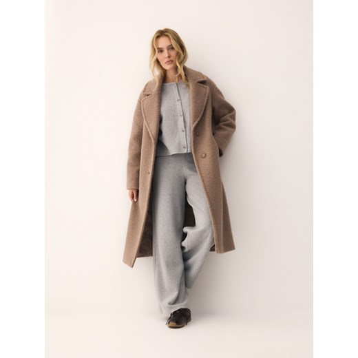 Reserved - Kardigan z ozdobnymi guzikami - jasnoszary Reserved S Reserved