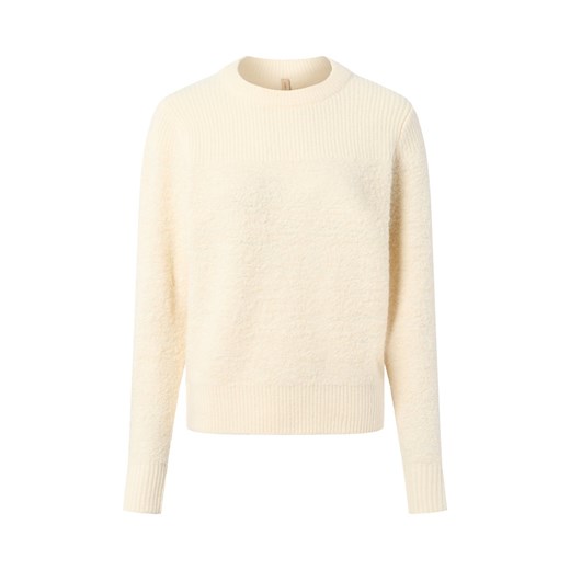soyaconcept® Damski sweter z dzianiny z wełną - Venche Kobiety Sztuczne włókno beżowy jednolity ze sklepu vangraaf w kategorii Swetry damskie - zdjęcie 186661287