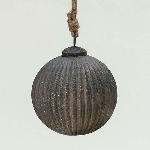 Bombka szklana Rustic Black 10 cm ze sklepu dekoria.pl w kategorii Dekoracje bożonarodzeniowe - zdjęcie 186661768