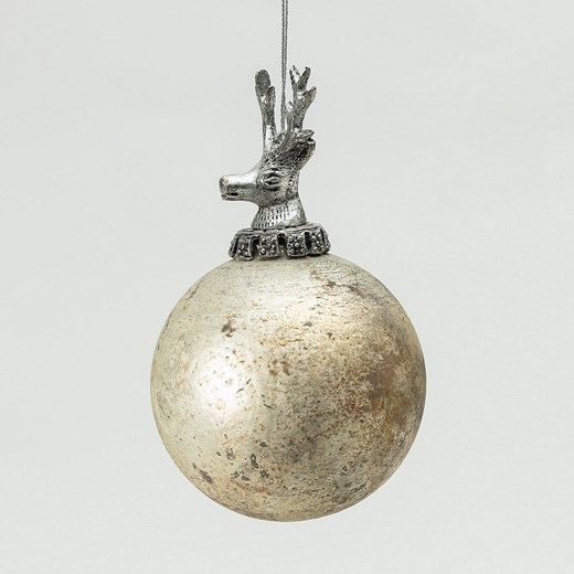Bombka szklana Royal Deer Matte 10x10x16 cm ze sklepu dekoria.pl w kategorii Dekoracje bożonarodzeniowe - zdjęcie 186661795