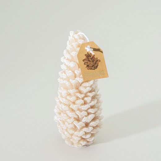 Świeca Pine Frost I 7x18 cm ze sklepu dekoria.pl w kategorii Dekoracje bożonarodzeniowe - zdjęcie 186661807