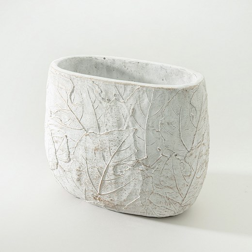 Osłonka na doniczkę Leaf II 25x14x21 cm ze sklepu dekoria.pl w kategorii Doniczki i osłonki - zdjęcie 186661858