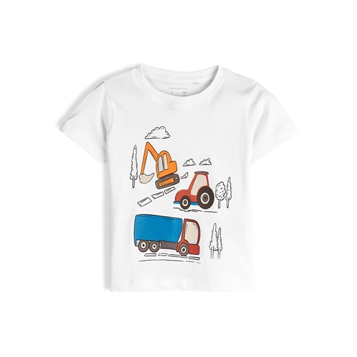 GATE Bawełniana koszulka z nadrukiem 3Y ze sklepu gateshop w kategorii T-shirty chłopięce - zdjęcie 186662086