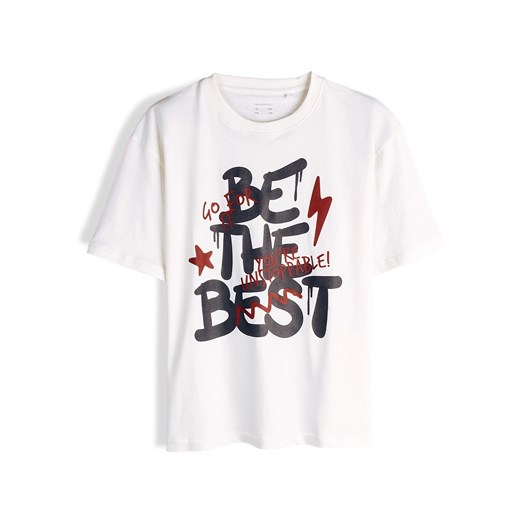 GATE Bawełniany t-shirt oversize z nadrukiem 8Y ze sklepu gateshop w kategorii T-shirty chłopięce - zdjęcie 186662239